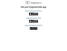 Tablet Screenshot of organizetube.com